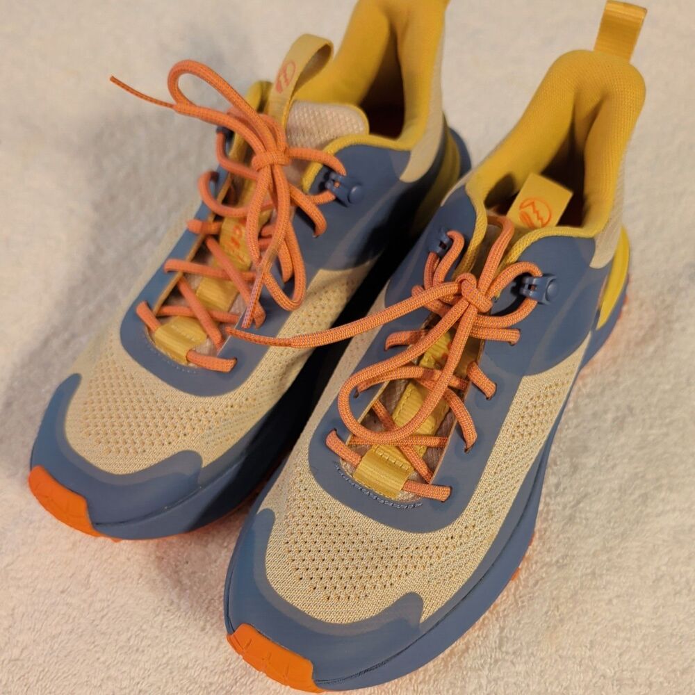TIMBERLAND WOMEN'S 6.5 MOTION ACCESS LOW LACE UP SNEAKER NATURAL KNIT BLUE
